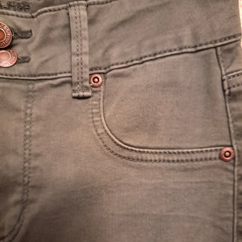 Maurices Olive Green High Rise Skinny Jean - Picture 6 of 8